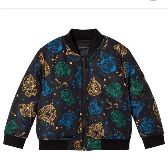 Kenzo Other - Kenzo Black Cosmic Logo Reversible Bomber Jacket